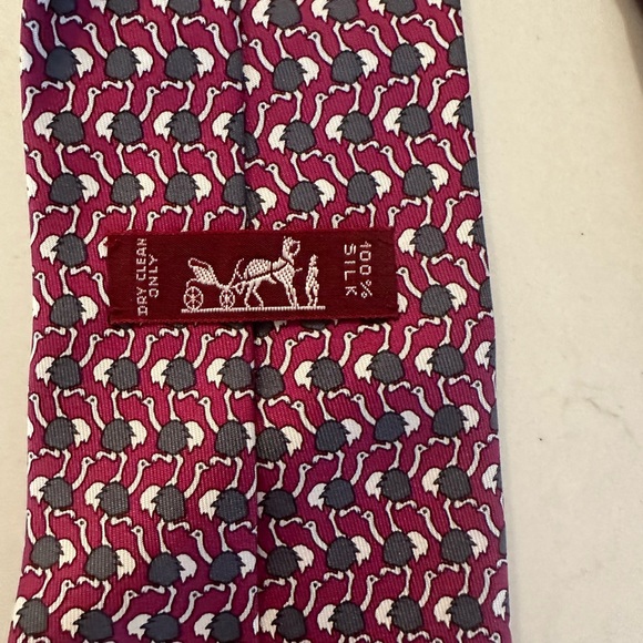 Hermes ostrich tie - Picture 2 of 3